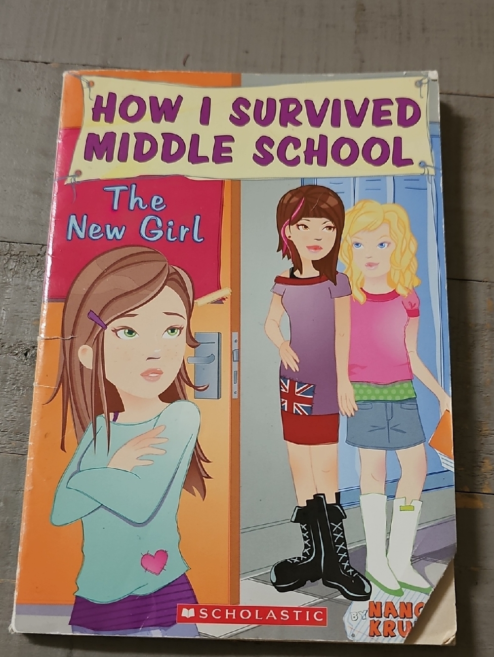 Scholastic Blue Paperback Book Back Cover